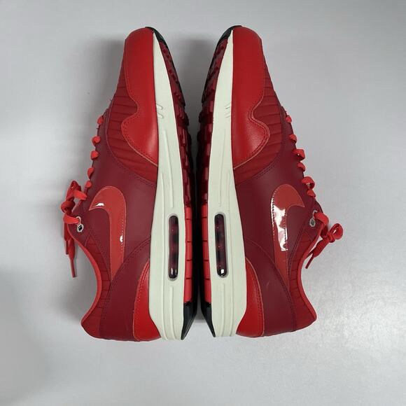 Nike Air Max 1 Gym Red Crimson HQ3607 687 Size 14 White Low Top Sneaker Summer main image 4